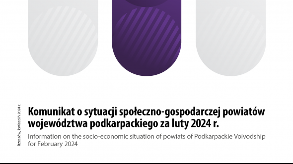 Komunikat o sytuacji społeczno-gospodarczej powiatów województwa podkarpackiego za luty 2024 r.