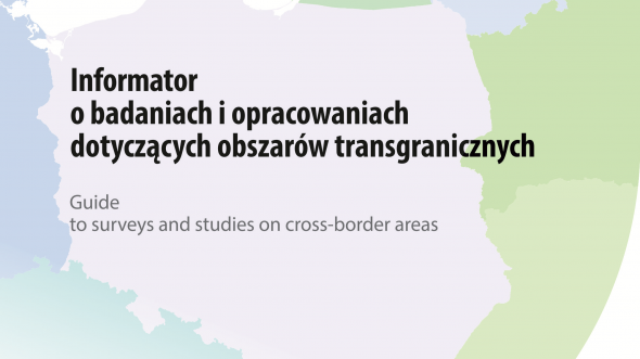 Informator o badaniach i opracowaniach dotyczących obszarów transgranicznych