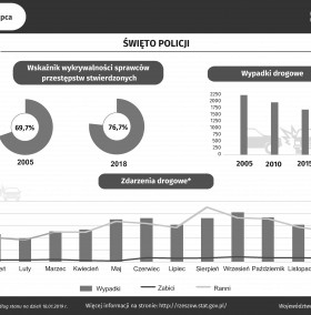 Infografika - Policja na Podkarpaciu