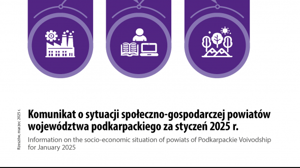 Komunikat o sytuacji społeczno-gospodarczej powiatów województwa podkarpackiego za styczeń 2025 r.
