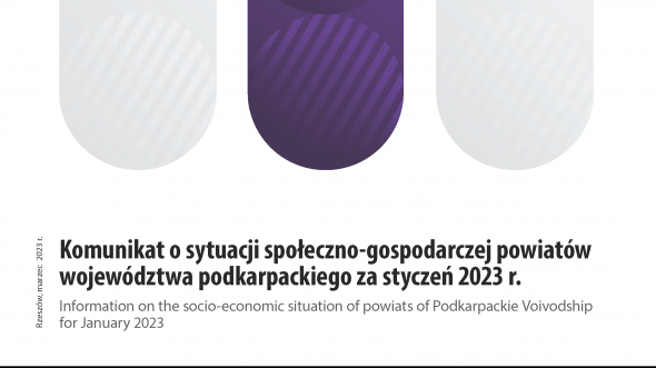 Komunikat o sytuacji społeczno-gospodarczej powiatów województwa podkarpackiego za styczeń 2023 r.