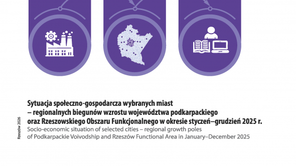 Sytuacja społeczno-gospodarcza wybranych miast - regionalnych biegunów wzrostu województwa podkarpackiego oraz Rzeszowskiego Obszaru Funkcjonalnego w okresie styczeń-grudzień 2025 r.