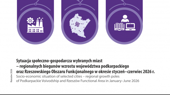 Sytuacja społeczno-gospodarcza wybranych miast - regionalnych biegunów wzrostu województwa podkarpackiego oraz Rzeszowskiego Obszaru Funkcjonalnego w okresie styczeń-czerwiec 2026 r.
