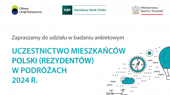 Badanie uczestnictwa mieszkańców Polski (rezydentów) w podróżach 2-22.04.2024 r.